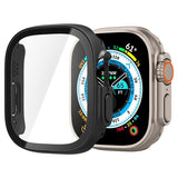Spigen Apple Watch Ultra -suojakuori ja näytönsuoja, Thin Fit 360, musta