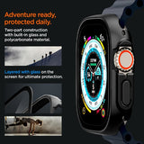 Spigen Apple Watch Ultra -suojakuori ja näytönsuoja, Thin Fit 360, musta