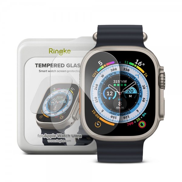 Ringke Apple Watch Ultra -näytönsuoja lasi 4 kpl