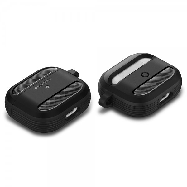 Spigen AirPods 3 -kuoret Rugged Armor Matte Black