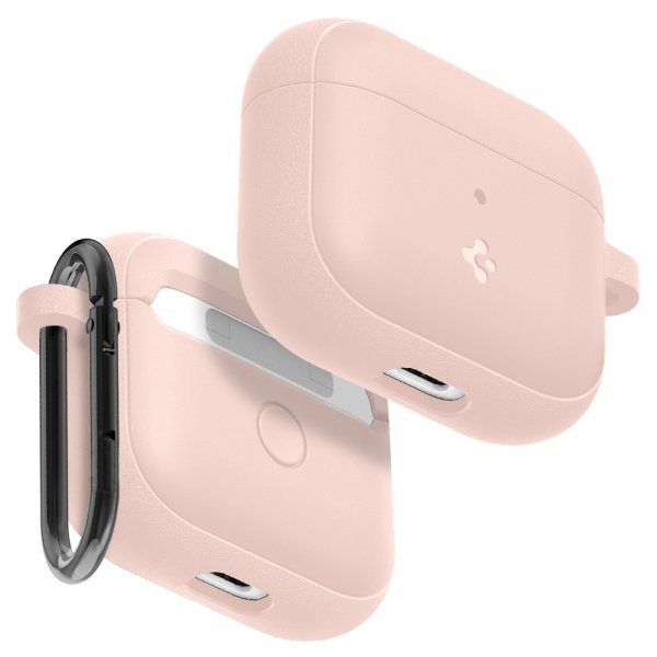 Spigen AirPods 3 -kuoret, Silicone Fit Pink Sand