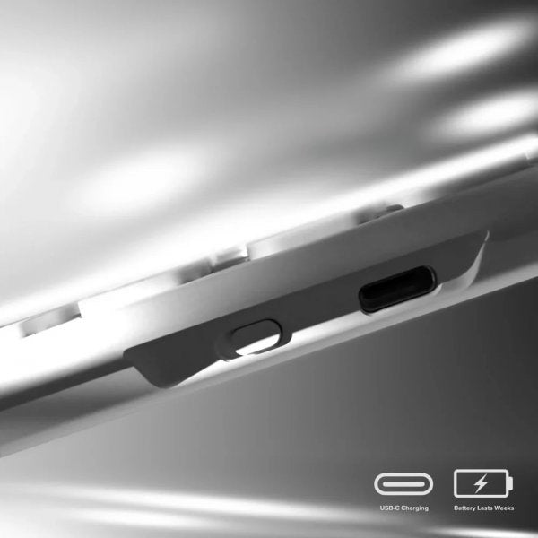 ALOGIC Langaton Näppäimistöt Echelon Bluetooth USB-C Ladattava Valkoinen