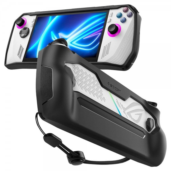 Spigen ASUS ROG Ally 2023 -suojakuori, Rugged Armor, musta