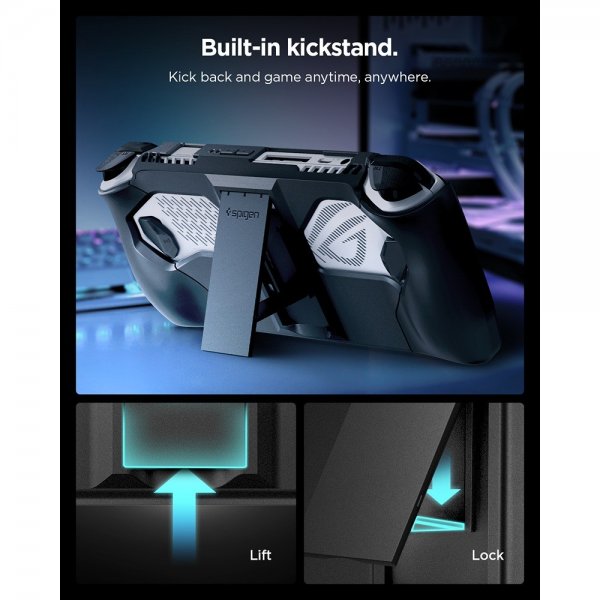 Spigen ASUS ROG Ally 2023 Thin Fit Pro -suojakuori, musta