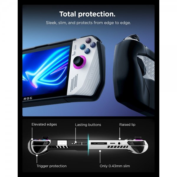Spigen ASUS ROG Ally 2023 Thin Fit Pro -suojakuori, musta