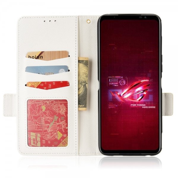 Asus ROG Phone 6/ROG Phone 6 Pro Suojakuori Litsi Valkoinen