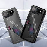Asus ROG Phone 7 -kuori, tekstuuri, musta