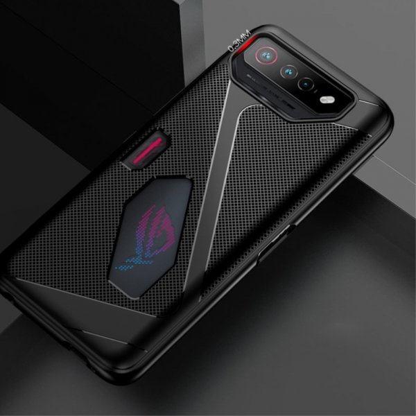 Asus ROG Phone 7 -kuori, tekstuuri, musta