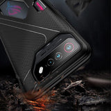 Asus ROG Phone 7 -kuori, tekstuuri, musta
