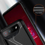 Asus ROG Phone 7 -kuori, tekstuuri, musta