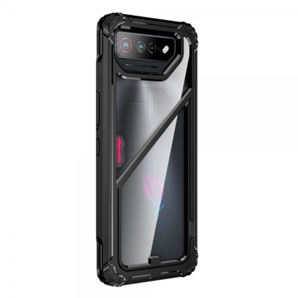 Asus ROG Phone 7 -kuori, jossa jalustatoiminto, musta