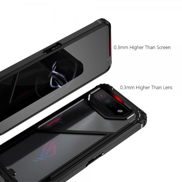 Asus ROG Phone 7 -kuori, jossa jalustatoiminto, musta