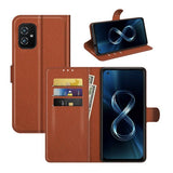 Asus Zenfone 8 Kotelo Jalustalla Ruskea
