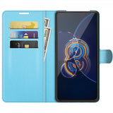 Asus Zenfone 8 Flip Kotelo Litsi Sininen