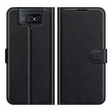 Asus Zenfone 8 Flip Litchi Musta Kotelo