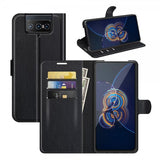 Asus Zenfone 8 Flip Litchi Musta Kotelo