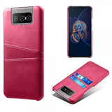 Asus Zenfone 8 Flip Kuori Kaksi Korttipaikkaa Magenta