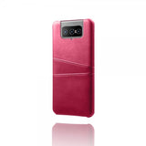 Asus Zenfone 8 Flip Kuori Kaksi Korttipaikkaa Magenta