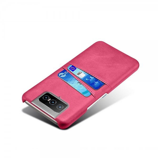 Asus Zenfone 8 Flip Kuori Kaksi Korttipaikkaa Magenta