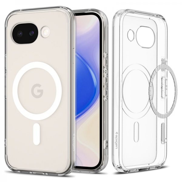 Spigen Google Pixel 10a -suojakuori Ultra Hybrid MagFit Clear White