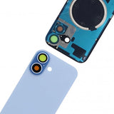 Takalasi pikkukomponenteilla iPhone 17:lle - Sininen