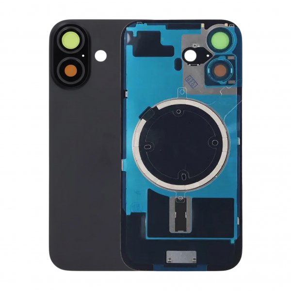 Takalasi pienosilla iPhone 17 -puhelimelle - Musta