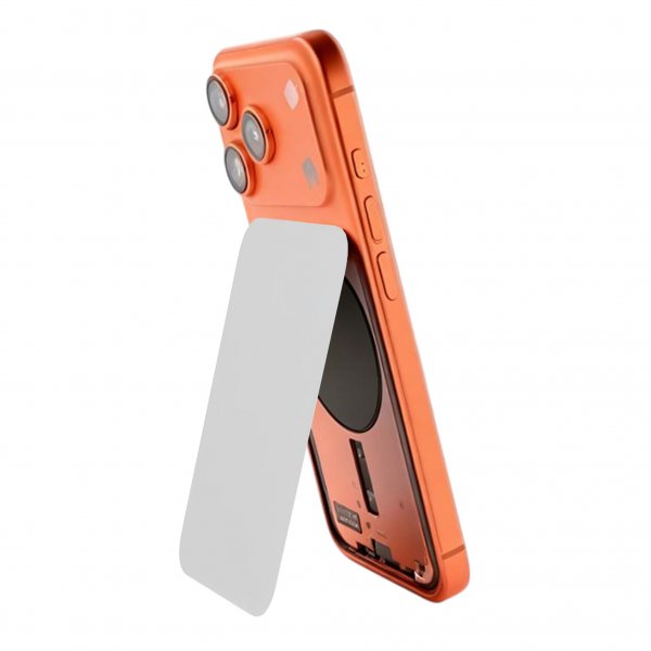 Alkuperäinen lasinen takakansi iPhone 17 Pro -puhelimeen - hopea