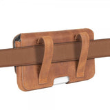 Krusell Vyölaukku Sunne Belt Case L Cognac Brown