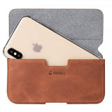 Krusell Vyölaukku Sunne Belt Case L Cognac Brown