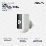 Deltaco Smart Home Akkukäyttöinen WiFi-kamera IP54