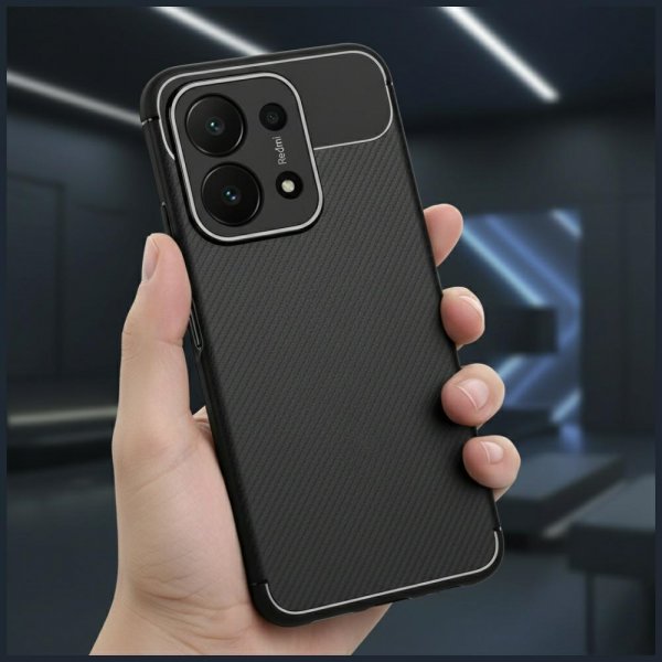Beline Xiaomi Redmi 15C Suojakuori Carbon Armor Musta