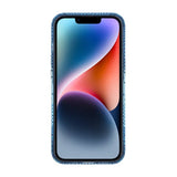 iPhone 13/iPhone 14 Kotelo Taitettava Jalusta MagSafe Raidallinen Sininen
