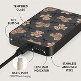 Burga Powerbank MagSafe 5000 mAh BFF Metallinharmaa
