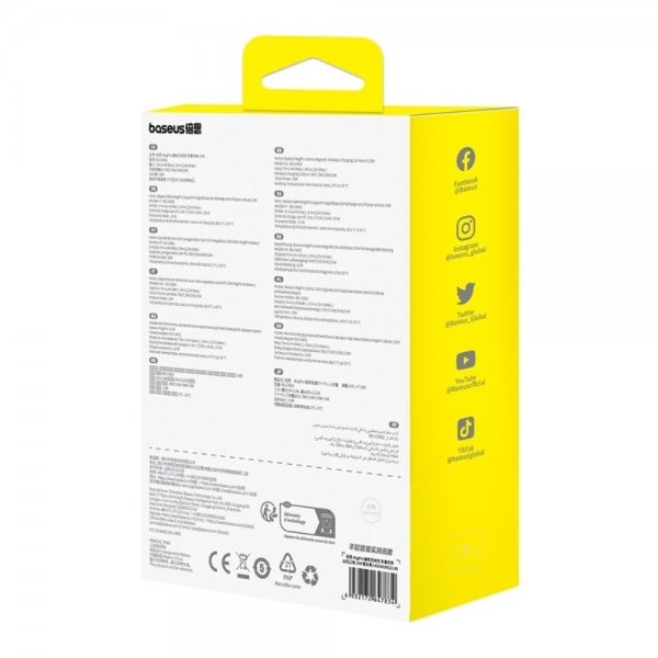 Baseus Autoteline MagPro Series Magneettinen Langaton Lataava Autoteline 15W MagSafe