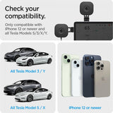 Spigen OneTap Pro 3 Tesla -autoteline langattomalla latauksella näytön kiinnikkeellä, MagFit