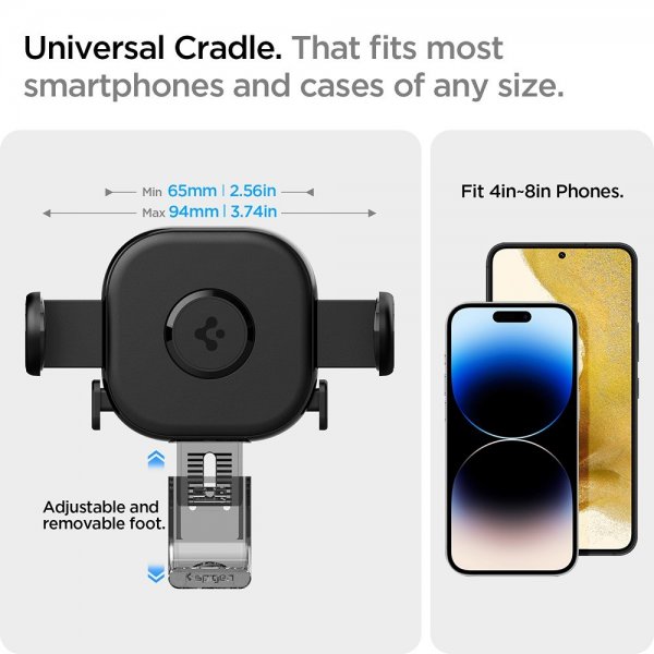 Spigen Autoteline OneTap Universal Air Vent UTS12 Musta