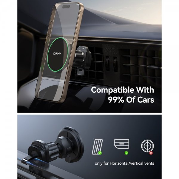 Joyroom Autoteline Qi2 15W Magneettinen Langaton Autolaturiteline