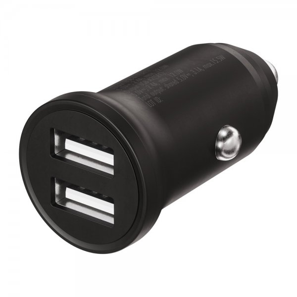 X2O autolaturi 2x12W USB-A Musta