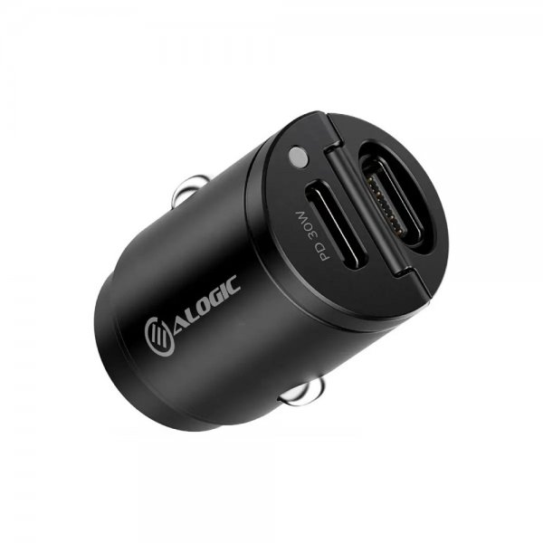 ALOGIC Autolaturi 30W Rapid Power Mini Car Charger 2xUSB-C