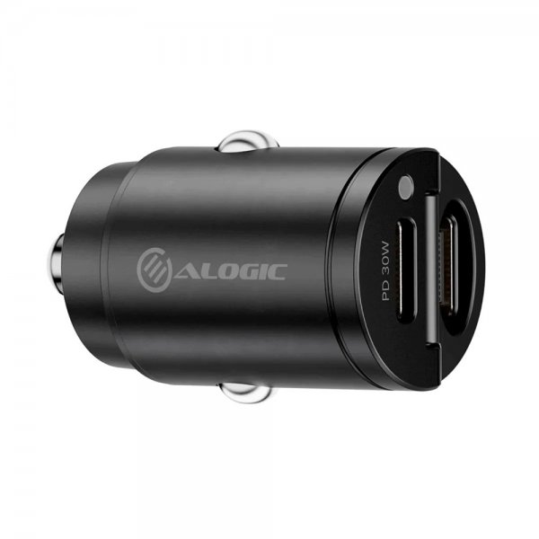 ALOGIC Autolaturi 30W Rapid Power Mini Car Charger 2xUSB-C