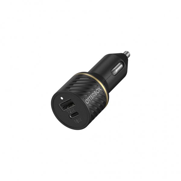 Otterbox Autolaturi 30W USB-C 18W/USB-A 12W Black Shimmer