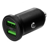 Deltaco autolaturi 36W kaksois-USB-A Musta