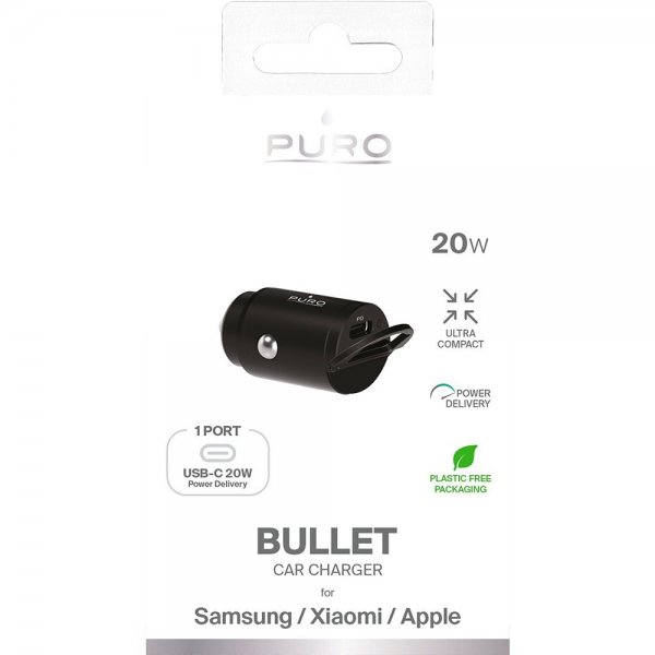 Puro autolaturi Bullet Car Charger 20W