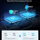 Joyroom Autolaturi CCN02 70W Dual PD Autolaturi valopainikkeella USB-C