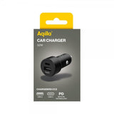 Aqiila Billaddare Chargebird CC2 USB-C + USB-A 32W Musta