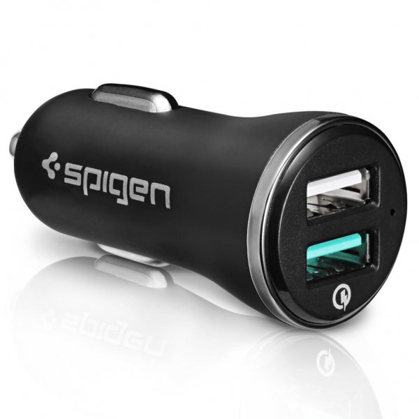 Spigen Autolaturi F27QC QC 3.0 Musta
