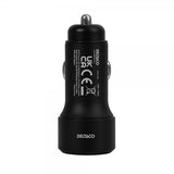 Deltaco Autolaturi Pikalataus Dual USB -autolaturi