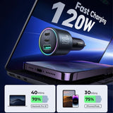 Joyroom autolaturi JR-CCN07 3-porttinen autolaturi 120W
