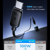 Joyroom autolaturi JR-CCN07 3-porttinen autolaturi 120W