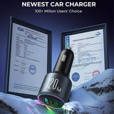 Joyroom autolaturi JR-CCN07 3-porttinen autolaturi 120W